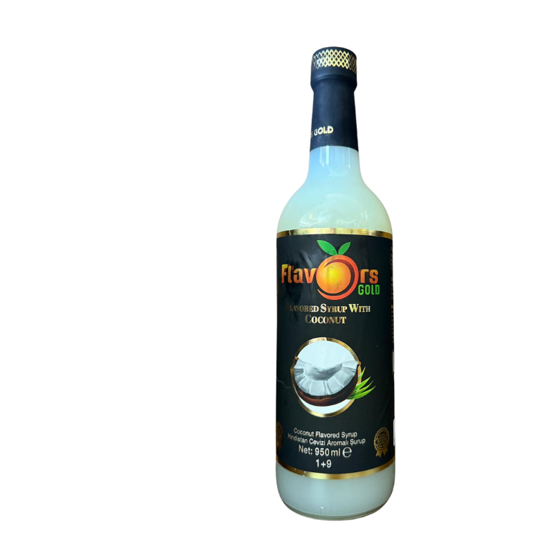 🥥 Flavors Gold Coconut Syrup – 1 Liter (Made in Turkey – Istanbul)