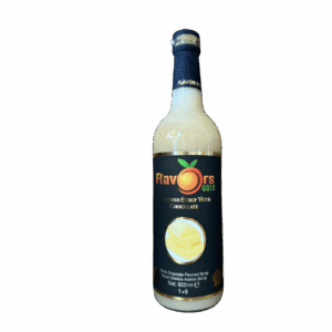 🤍🍫 Flavors Gold White Chocolate Syrup – 1 Liter (Made in Turkey – Istanbul)